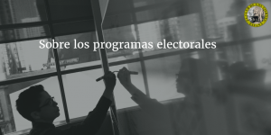 Sobre los programas electorales