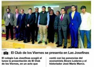 El Club de los Viernes se presenta en Las Josefinas