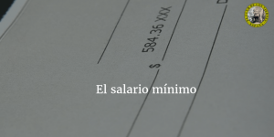 Consideraciones sobre el salario mínimo