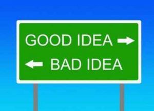 Las malas ideas