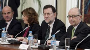 Una legislatura antiliberal con De Guindos, Saenz Santamaria, Rajoy y Montoro