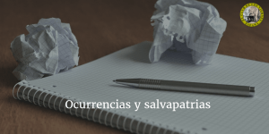 De ocurrencias y salvapatrias