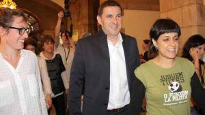 Arnaldo Otegi y Anna Gabriel