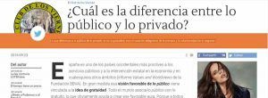 diferencia entre lo público y lo privado
