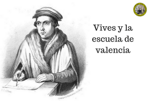 Juan Luis Vives y la escuela de valencia