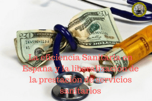 Eficiencia Sanitaria y liberalización de servicios