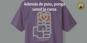 Además de puta, ponga usted la cama