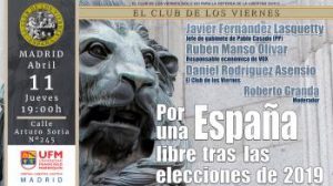 Por una España en Libertad tras las elecciones del 2019
