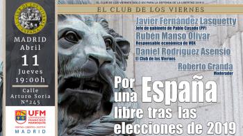 Por una España en Libertad tras las elecciones del 2019